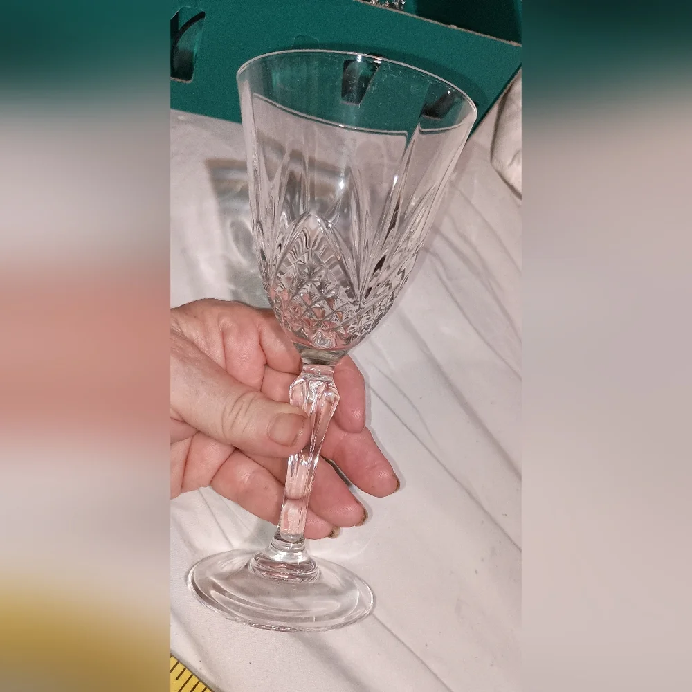 SALZBURG Cristal de Flandre Clear Cut Lead Crystal 7-3/8